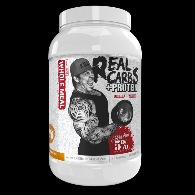 Witaminy i suplementy diety 5% Nutrition Real Carbs + Protein Apple Cinnamon Pie 1430g - Sklep Witaminki.pl