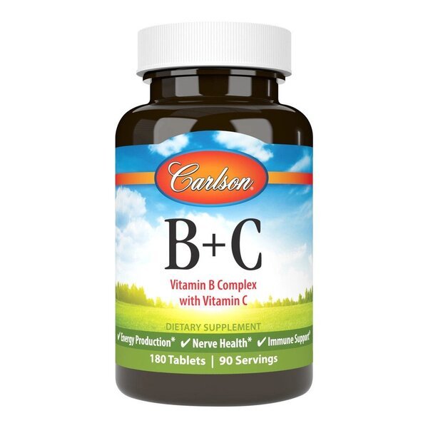 Carlson Labs B+C 180 tabs - Sklep Witaminki.pl