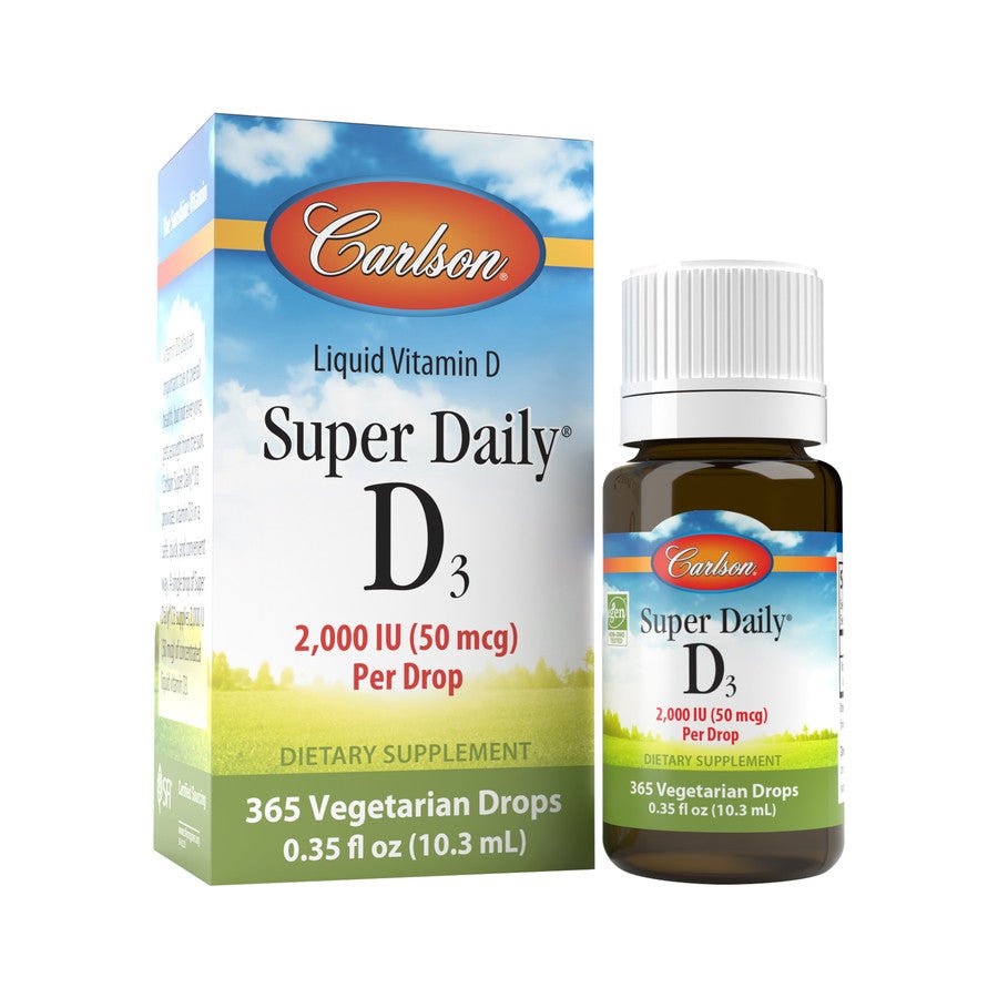 Witaminy i suplementy diety Carlson Labs Super Daily D3 2000 IU 10 ml - Sklep Witaminki.pl