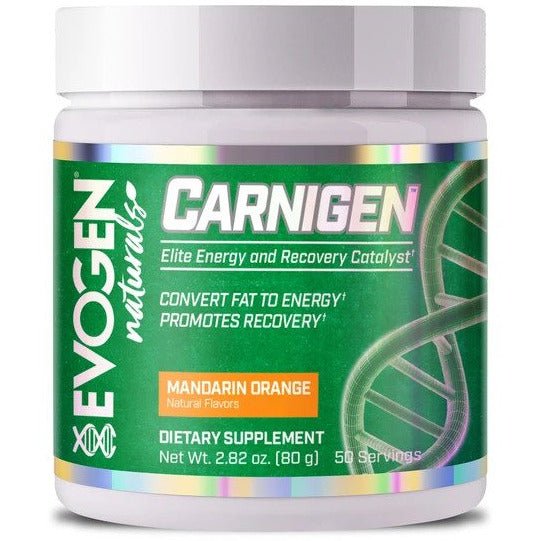 Witaminy i suplementy diety Evogen Carnigen Naturals Mandarin Orange 80 g - Sklep Witaminki.pl