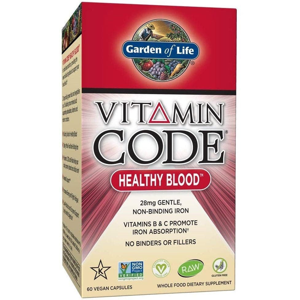 Witaminy i suplementy diety Garden of Life Vitamin Code Healthy Blood 60 vcaps - Sklep Witaminki.pl