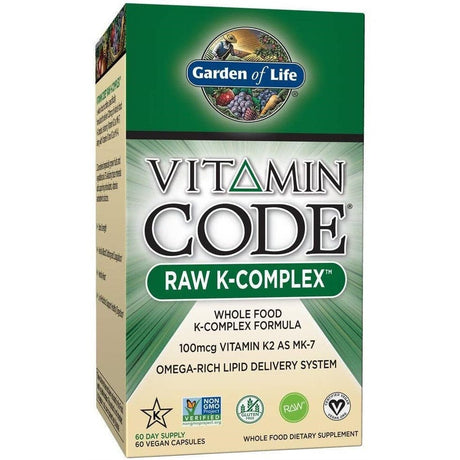 Witaminy i suplementy diety Garden of Life Vitamin Code RAW K-Complex 60 vcaps - Sklep Witaminki.pl