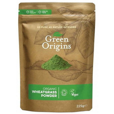Witaminy i suplementy diety Green Origins Organic Wheatgrass Powder 225 g - Sklep Witaminki.pl