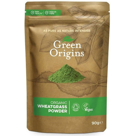 Witaminy i suplementy diety Green Origins Organic Wheatgrass Powder 90 g - Sklep Witaminki.pl