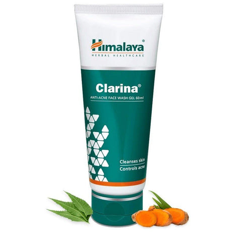 Witaminy i suplementy diety Himalaya Clarina żel do mycia twarzy przeciwtrądzikowy 60 ml - Sklep Witaminki.pl