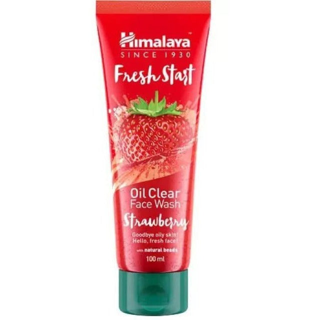 Witaminy i suplementy diety Himalaya Fresh Start Oil Clear Face Wash Strawberry 100 ml - Sklep Witaminki.pl