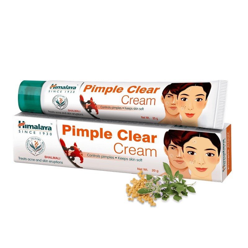 Witaminy i suplementy diety Himalaya Krem przeciw trądzikowi Pimple Clear Cream 20 g - Sklep Witaminki.pl