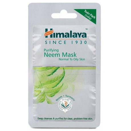 Witaminy i suplementy diety Himalaya Maska oczyszczająca do twarzy z neem 2x7.5 ml - Sklep Witaminki.pl