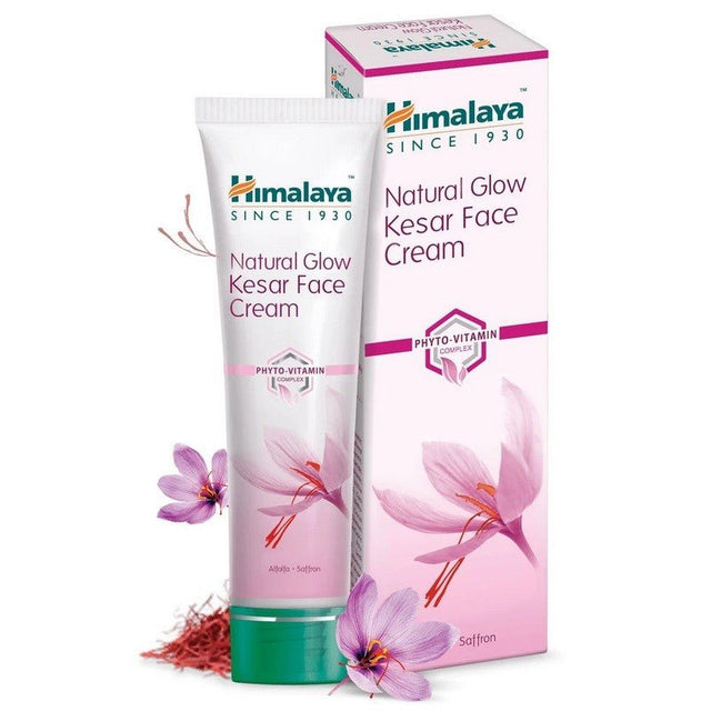 Witaminy i suplementy diety Himalaya Natural Glow Kesar Face Cream 25 g - Sklep Witaminki.pl