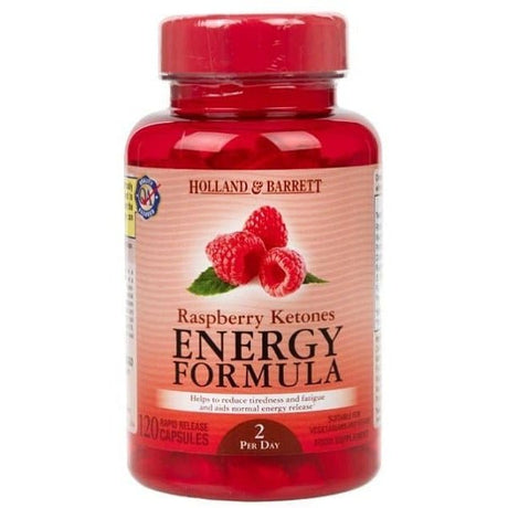 Witaminy i suplementy diety Holland & Barrett Raspberry Ketones Energy Formula 120 caps - Sklep Witaminki.pl