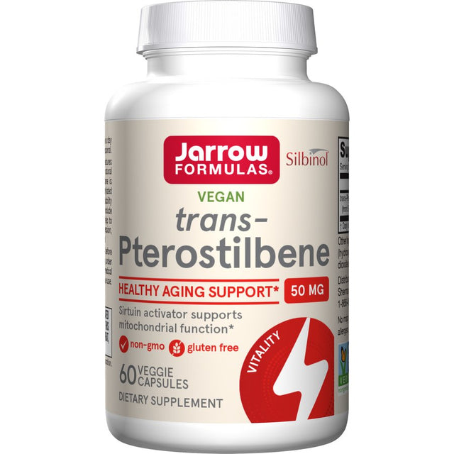 Witaminy i suplementy diety Jarrow Formulas trans-Pterostilbene 50 mg 60 vcaps - Sklep Witaminki.pl