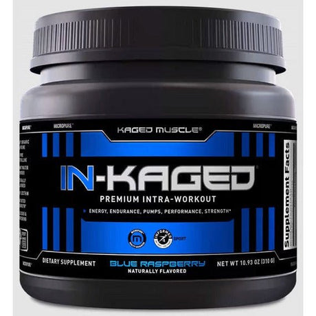 Witaminy i suplementy diety Kaged Muscle In-Kaged Blue Raspberry 310 g - Sklep Witaminki.pl