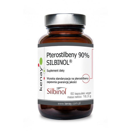 Witaminy i suplementy diety Kenay Pterostilbeny 90% Silbinol® 60 caps - Sklep Witaminki.pl