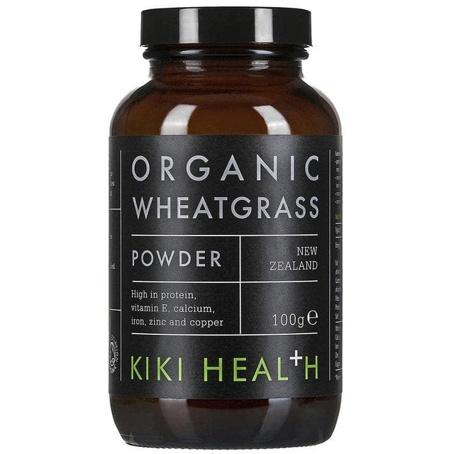 Witaminy i suplementy diety KIKI Health Wheatgrass Powder Organic 100 g - Sklep Witaminki.pl