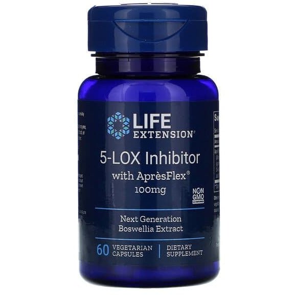 Witaminy i suplementy diety Life Extension 5-LOX Inhibitor with ApresFlex 100 mg 60 vcaps - Sklep Witaminki.pl