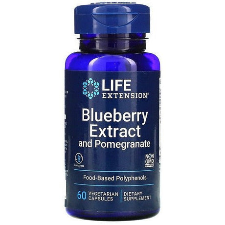 Witaminy i suplementy diety Life Extension Blueberry Extract with Pomegranate 60 vcaps - Sklep Witaminki.pl