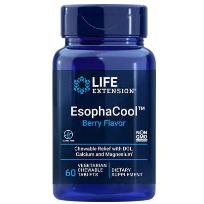 Witaminy i suplementy diety Life Extension EsophaCool Berry Flavor 60 vegetarian chewable tabs - Sklep Witaminki.pl