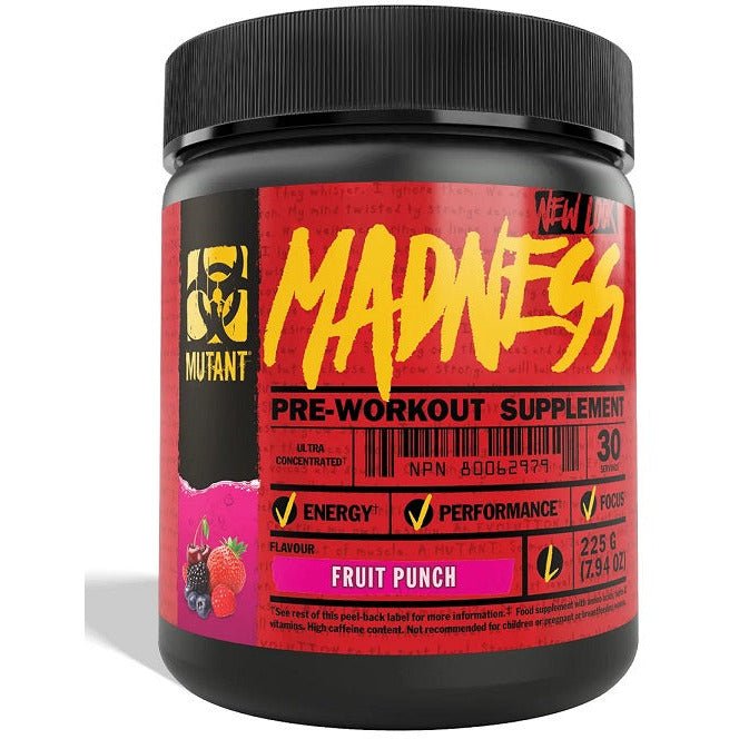 Witaminy i suplementy diety Mutant Mutant Madness Fruit Punch 225 g - Sklep Witaminki.pl