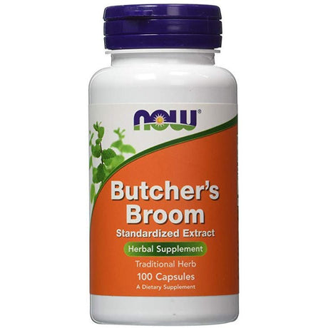 Witaminy i suplementy diety NOW Foods Butcher's broom 100 mg 100 caps - Sklep Witaminki.pl