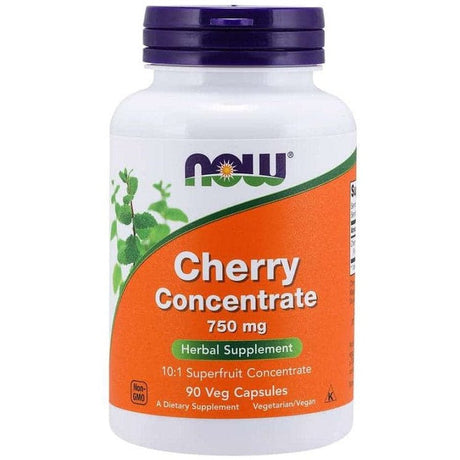 Witaminy i suplementy diety NOW Foods Cherry Concentrate 750 mg 90 vcaps - Sklep Witaminki.pl