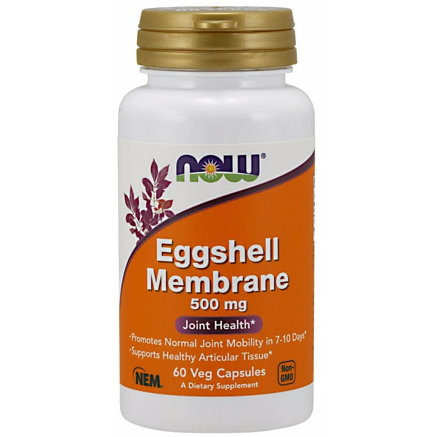 Witaminy i suplementy diety NOW Foods Eggshell Membrane 500 mg 60 vcaps - Sklep Witaminki.pl