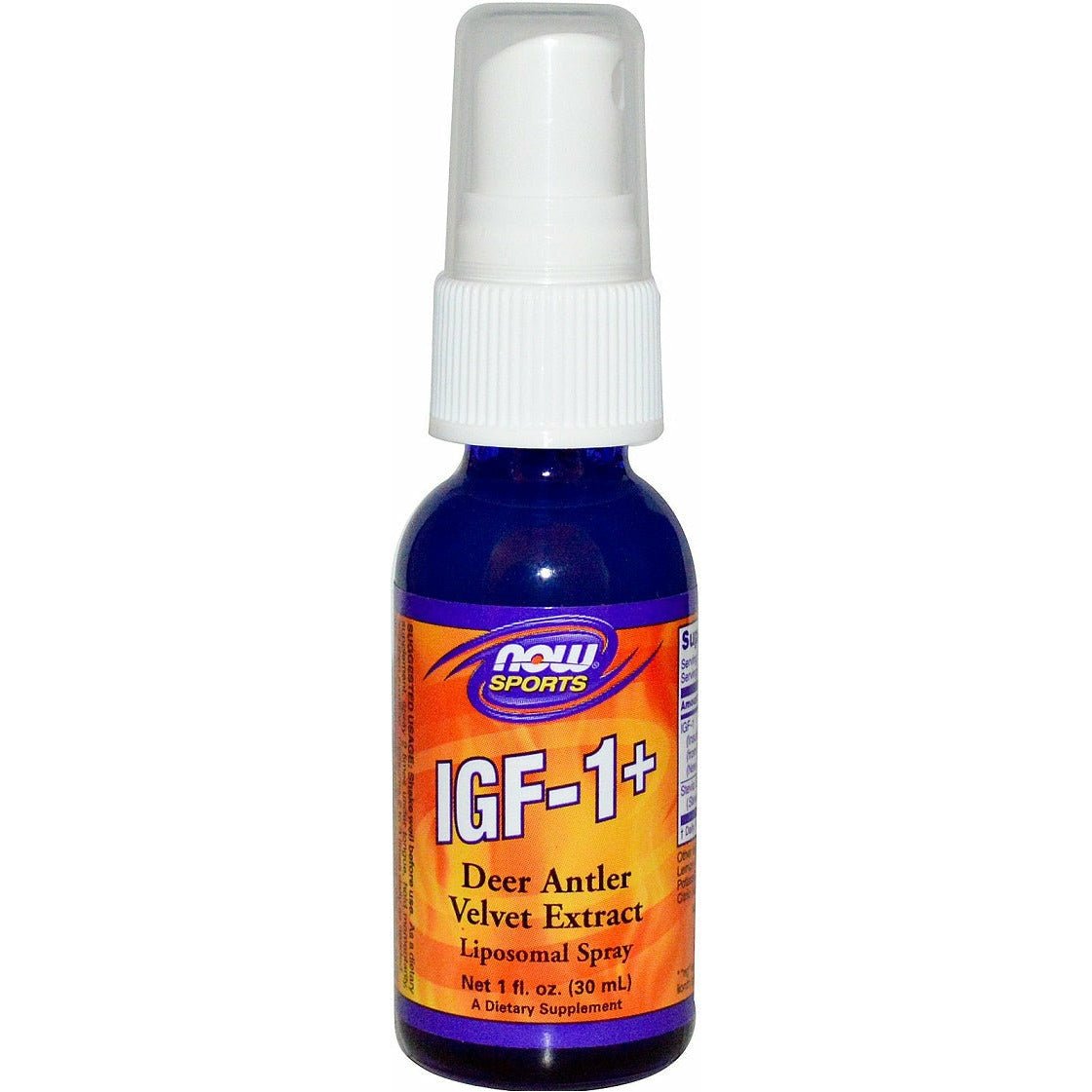 Witaminy i suplementy diety NOW Foods IGF-1+ Liposomal Spray 30 ml - Sklep Witaminki.pl