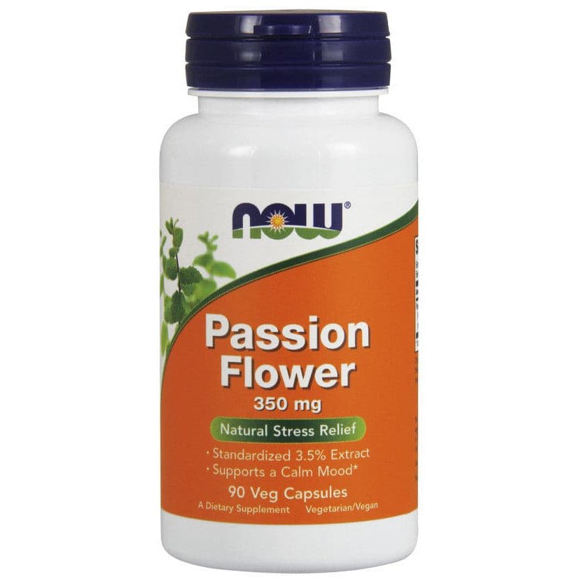 Witaminy i suplementy diety NOW Foods Passion Flower 350 mg 90 vcaps - Sklep Witaminki.pl