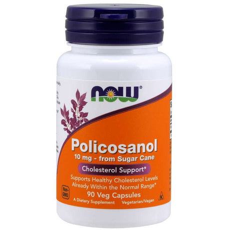Witaminy i suplementy diety NOW Foods Policosanol 10 mg Capsules 90 caps - Sklep Witaminki.pl