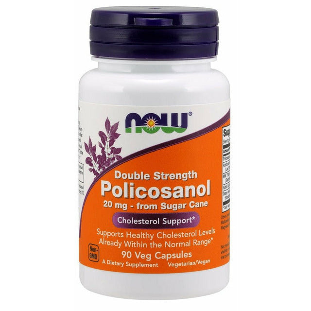 Witaminy i suplementy diety NOW Foods Policosanol 20 mg 90 vcaps - Sklep Witaminki.pl