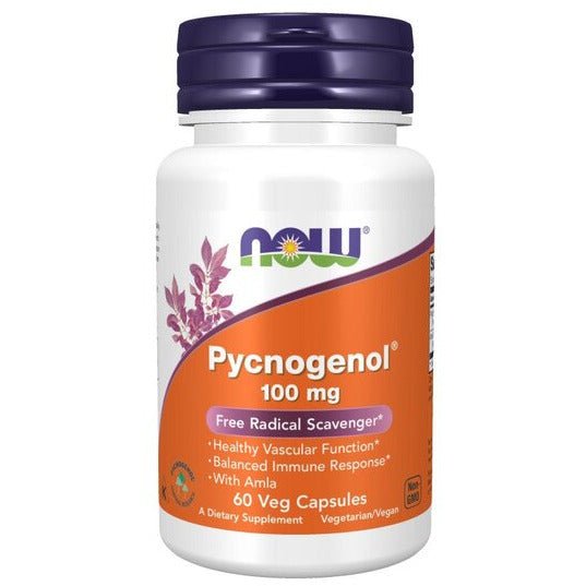 Witaminy i suplementy diety NOW Foods Pycnogenol 100mg 60 vcaps - Sklep Witaminki.pl