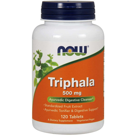 Witaminy i suplementy diety NOW Foods Triphala 500 mg 120 tabs - Sklep Witaminki.pl