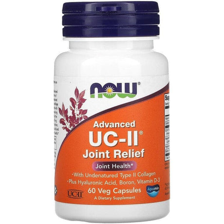 Witaminy i suplementy diety NOW Foods UC-II Advanced Joint Relief Capsules 60 caps - Sklep Witaminki.pl