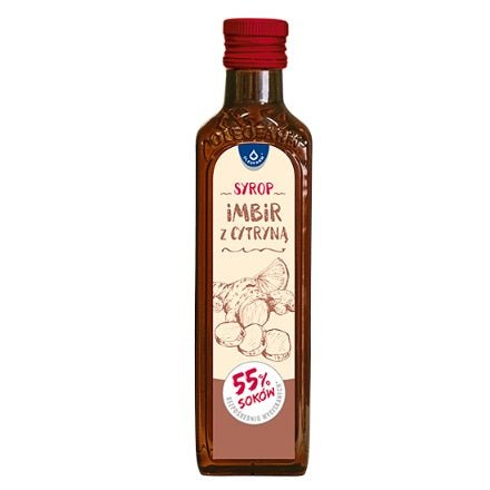 Witaminy i suplementy diety Oleofarm Syrop imbir z cytryną 250 ml - Sklep Witaminki.pl