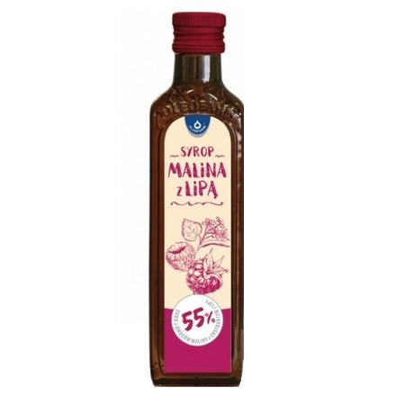 Witaminy i suplementy diety Oleofarm Syrop malina z lipą 250 ml - Sklep Witaminki.pl