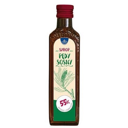 Witaminy i suplementy diety Oleofarm Syrop Pędy sosny 250 ml - Sklep Witaminki.pl