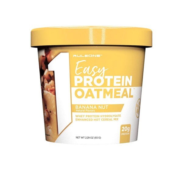 Witaminy i suplementy diety Rule One Easy Protein Oatmeal Banana Nut 12 x 65 g - Sklep Witaminki.pl