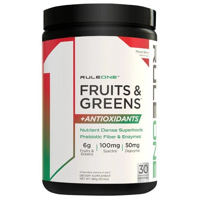 Witaminy i suplementy diety Rule One Fruits & Greens + Antioxidants Mixed Berry 285 g - Sklep Witaminki.pl