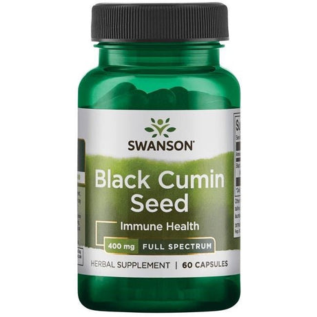 Witaminy i suplementy diety Swanson Black Cumin Seed 400 mg 60 caps - Sklep Witaminki.pl