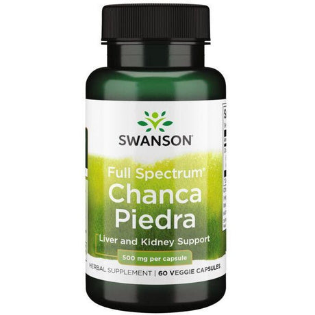 Witaminy i suplementy diety Swanson Chanca Piedra 500 mg 60 vcaps - Sklep Witaminki.pl