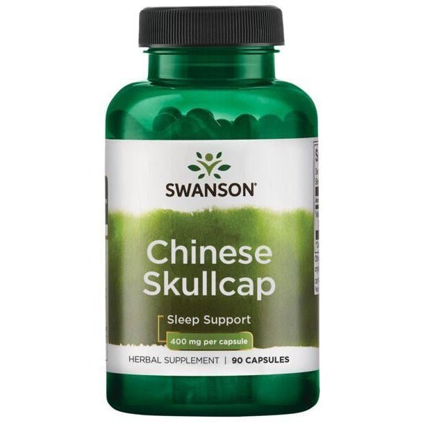 Witaminy i suplementy diety Swanson Chinese Skullcap 400 mg 90 caps - Sklep Witaminki.pl