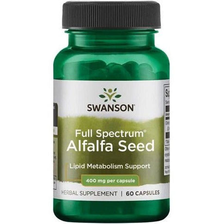 Witaminy i suplementy diety Swanson Full Spectrum Alfalfa Seed 400 mg 60 caps - Sklep Witaminki.pl