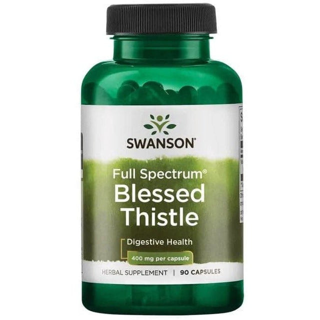 Witaminy i suplementy diety Swanson Full Spectrum Blessed Thistle 400 mg 90 caps - Sklep Witaminki.pl