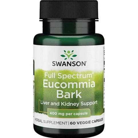 Witaminy i suplementy diety Swanson Full Spectrum Eucommia Bark 400 mg 60 vcaps - Sklep Witaminki.pl