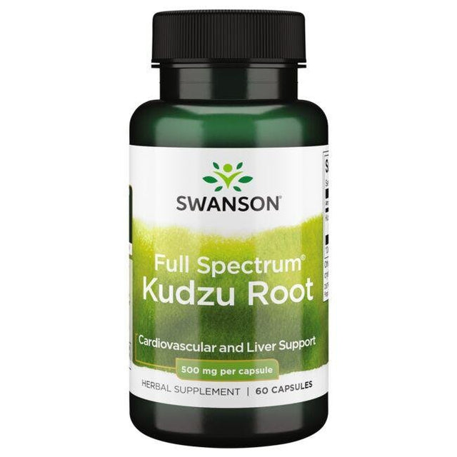 Witaminy i suplementy diety Swanson Full Spectrum Kudzu Root 500 mg 60 caps - Sklep Witaminki.pl