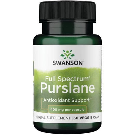 Witaminy i suplementy diety Swanson Full Spectrum Purslane 400 mg 60 vcaps - Sklep Witaminki.pl