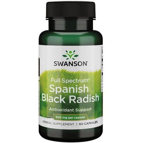 Witaminy i suplementy diety Swanson Full-Spectrum Spanish Black Radish 500 mg 60 caps - Sklep Witaminki.pl