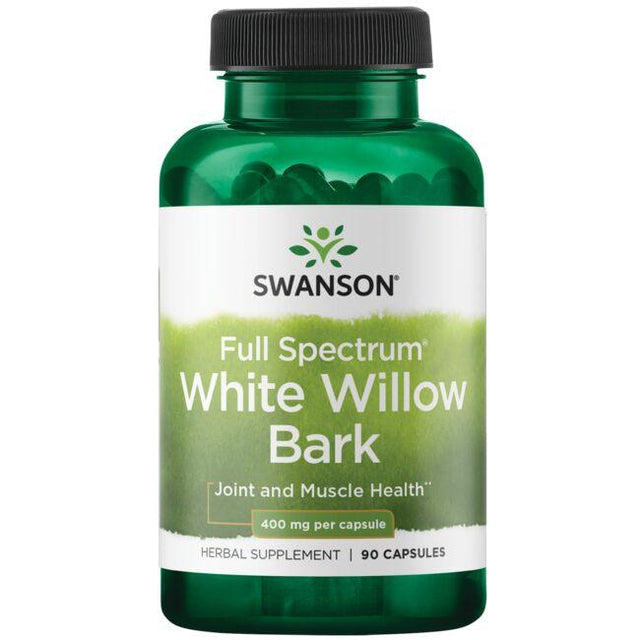 Witaminy i suplementy diety Swanson Full Spectrum White Willow Bark 400 mg 90 caps - Sklep Witaminki.pl