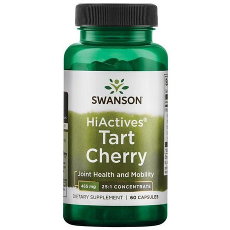 Witaminy i suplementy diety Swanson HiActives Tart Cherry 465 mg 60 caps - Sklep Witaminki.pl