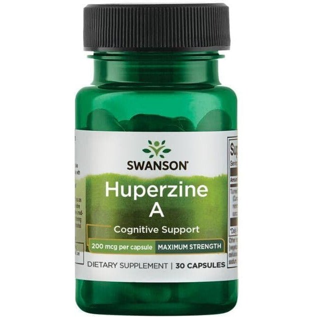 Witaminy i suplementy diety Swanson Maximum Strength Huperzine A 200 mcg 30 caps - Sklep Witaminki.pl