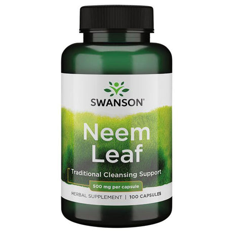 Witaminy i suplementy diety Swanson Neem Leaf 500 mg 100 caps - Sklep Witaminki.pl